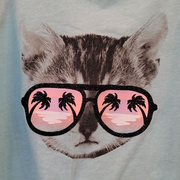 3 for $10! Justice Cool Cat Tank - Picture 2 of 4